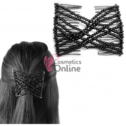 Accesoriu tip glamour pentru prins parul din metal cu pini de insertie PZS011OO - Neagra